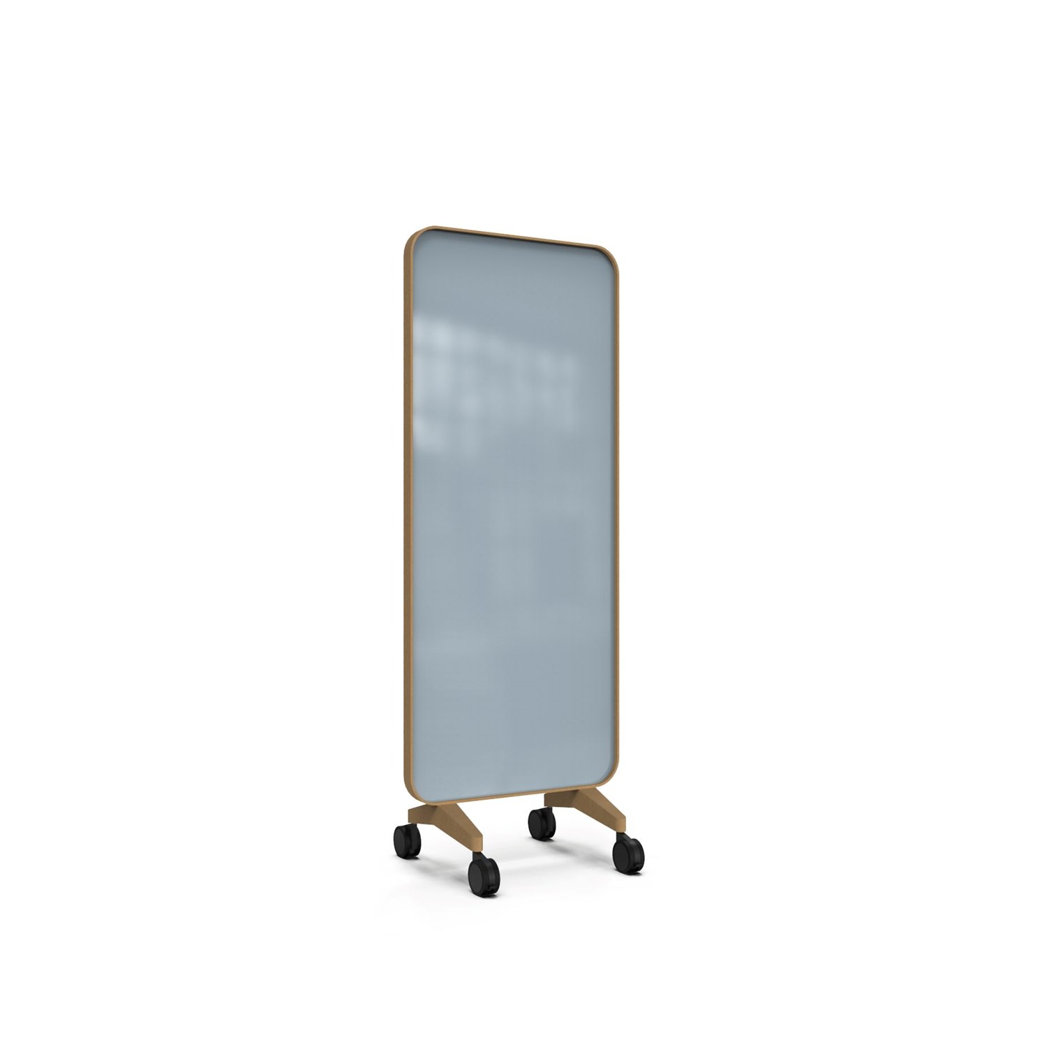 Frame Mobile dubbelsidig glasskrivtavla 75×196 cm Smooth ek-ram