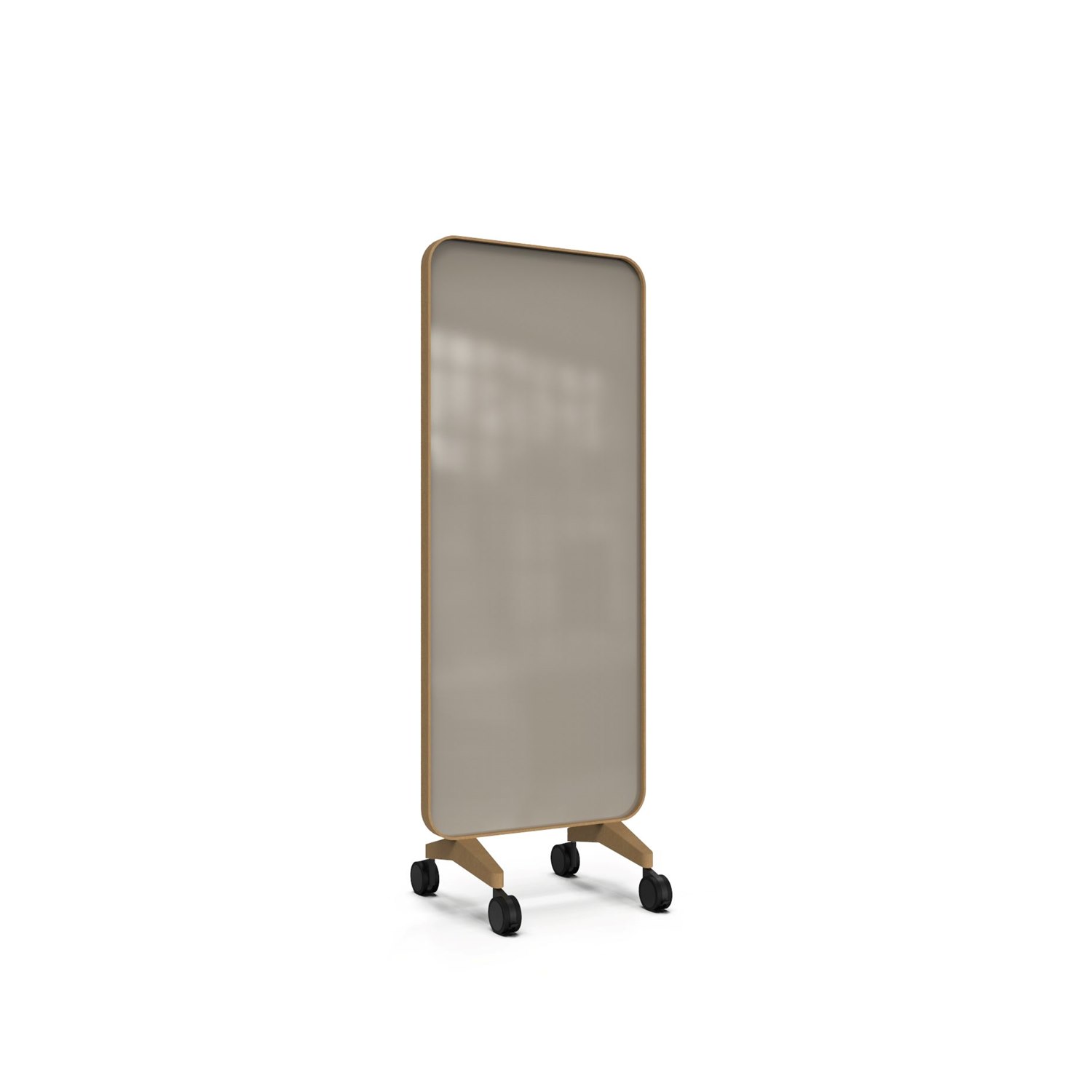 Frame Mobile, dubbelsidig glasskrivtavla, 75x196 cm, Cozy, ek-ram
