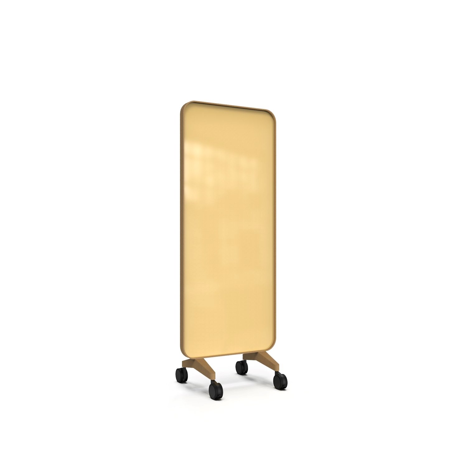Frame Mobile, dubbelsidig glasskrivtavla, 75x196 cm, Lively, ek-ram