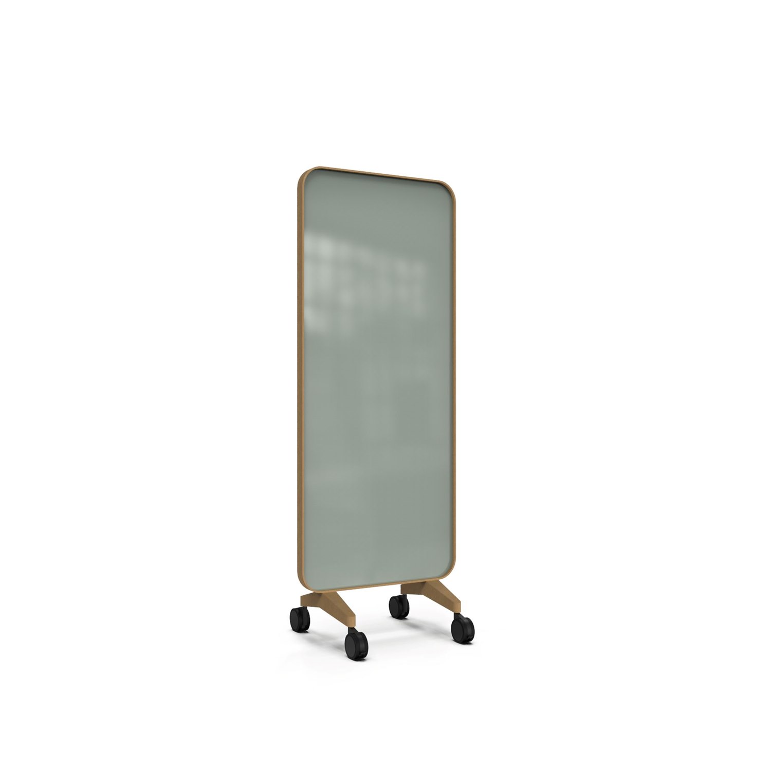Frame Mobile, dubbelsidig glasskrivtavla, 75x196 cm, Frank, ek-ram