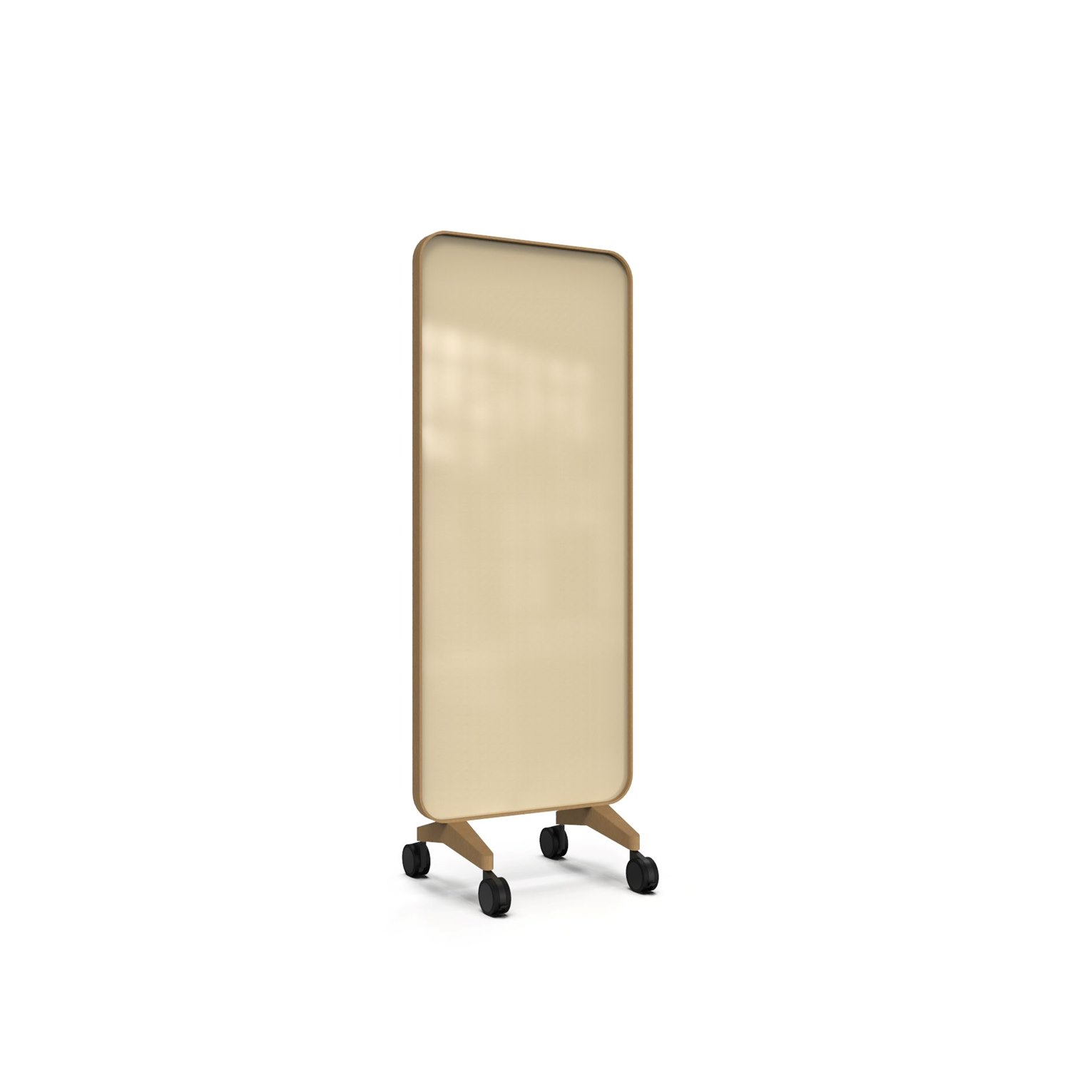 Frame Mobile, dubbelsidig glasskrivtavla, 75x196 cm, Mellow, ek-ram