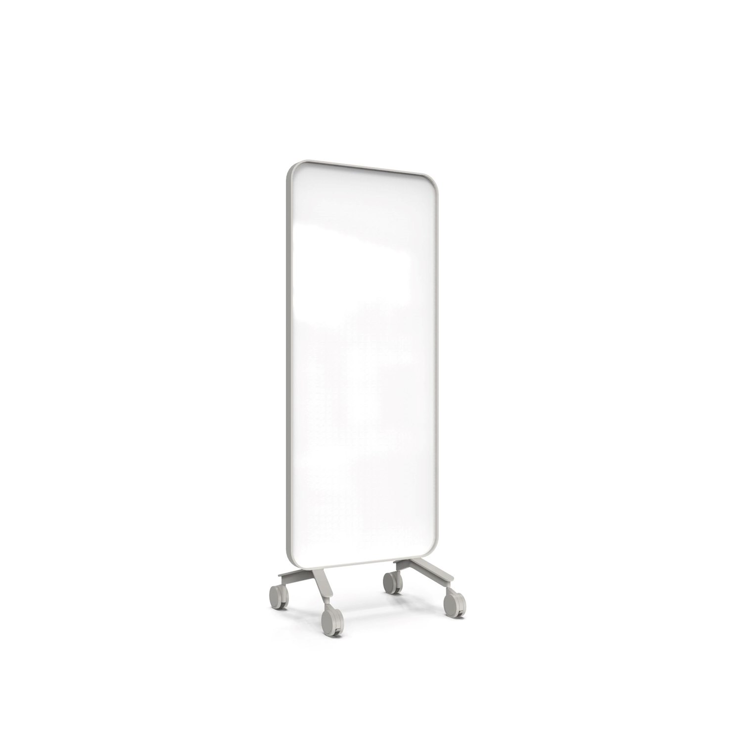 Frame Mobile, dubbelsidig glasskrivtavla, 75x196 cm, Pure, grå ram