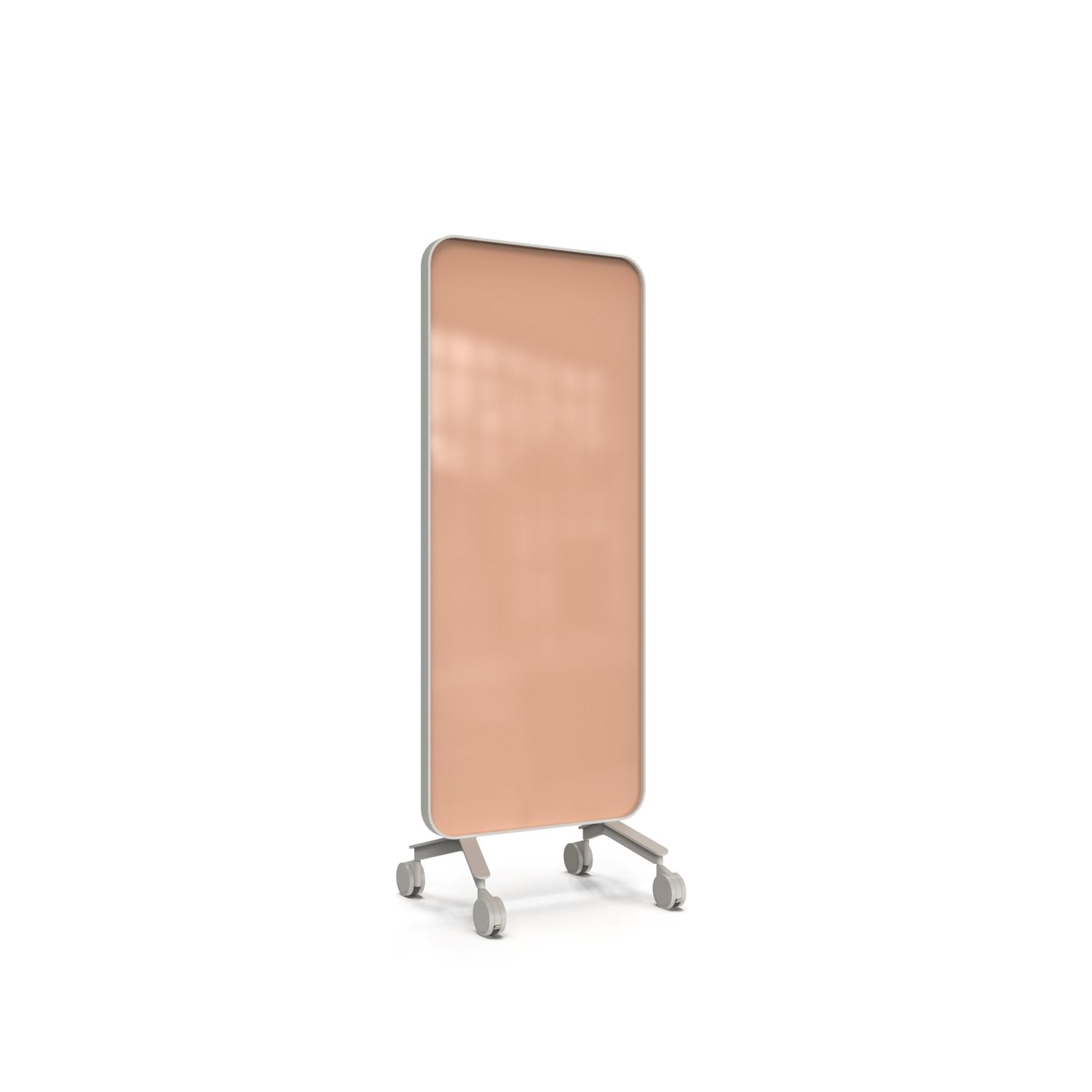 Frame Mobile, dubbelsidig glasskrivtavla, 75x196 cm, Lush, grå ram