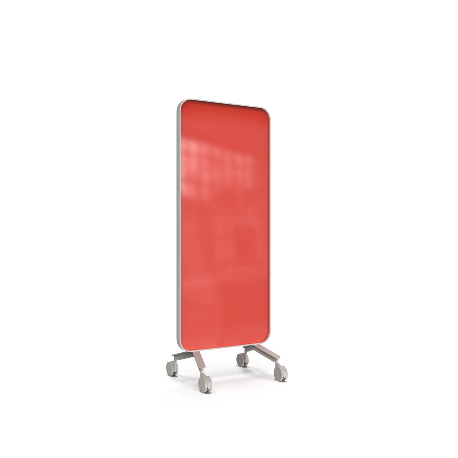 Frame Mobile, dubbelsidig glasskrivtavla, 75x196 cm, Wild, grå ram