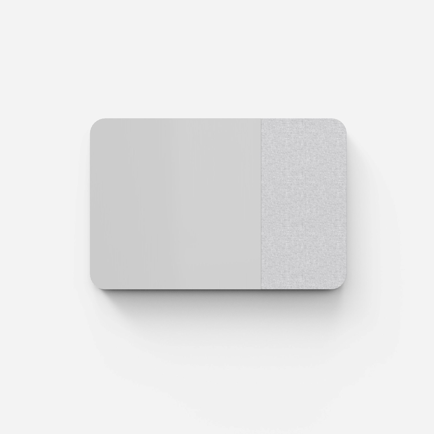 Mood Fabric Wall, glasskrivtavla, 150x100 cm, glas vänster, Shy