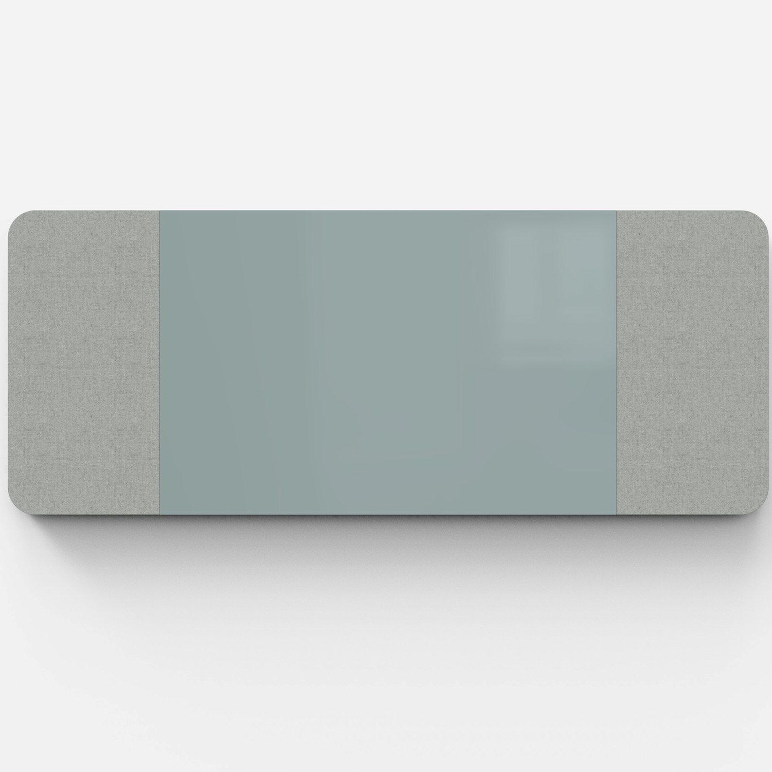 Mood Fabric Wall, glasskrivtavla, 250x100 cm, glas mitt, Frank