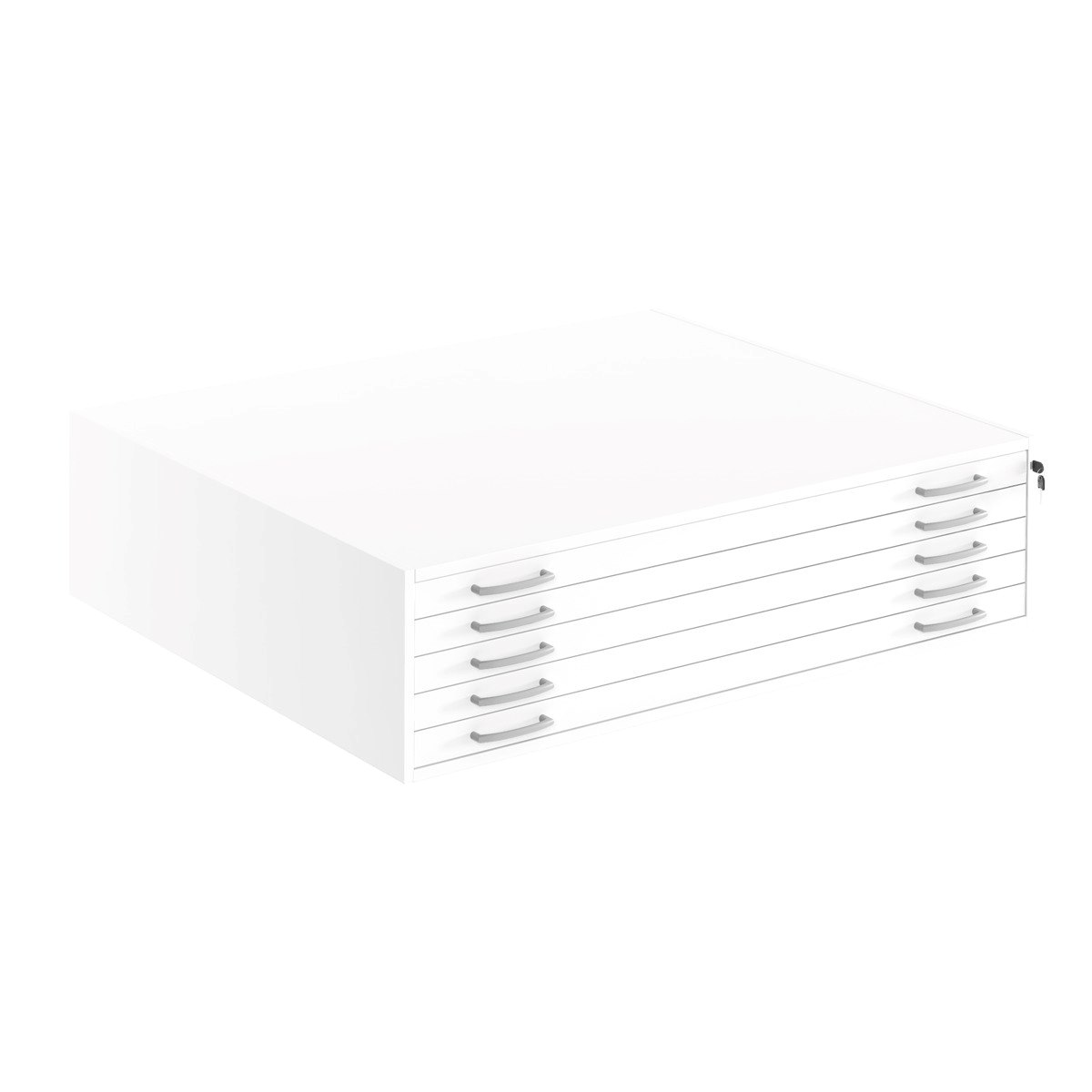 Ritningsskåp A0, vit