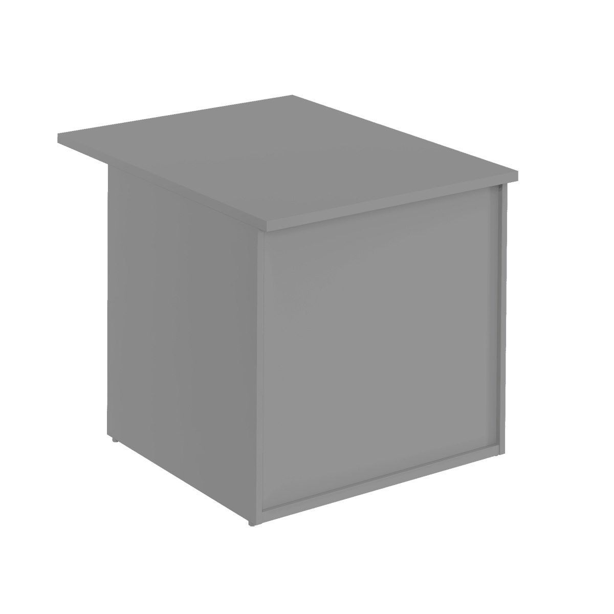 Receptionsdisk Business Economic, 80x74 cm, mellangrå