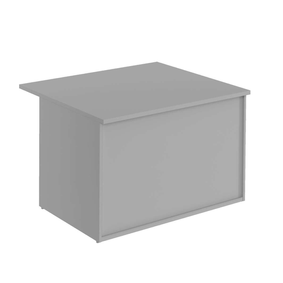 Receptionsdisk Business Economic, 120x74 cm, mellangrå