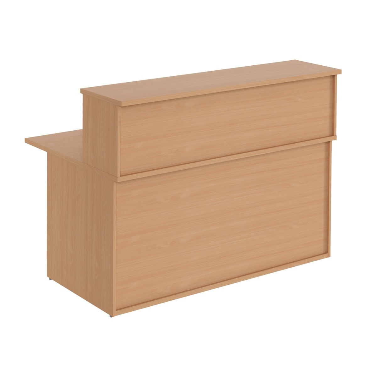 Receptionsdisk Business Economic, med överdel, 180x112,5 cm, bok