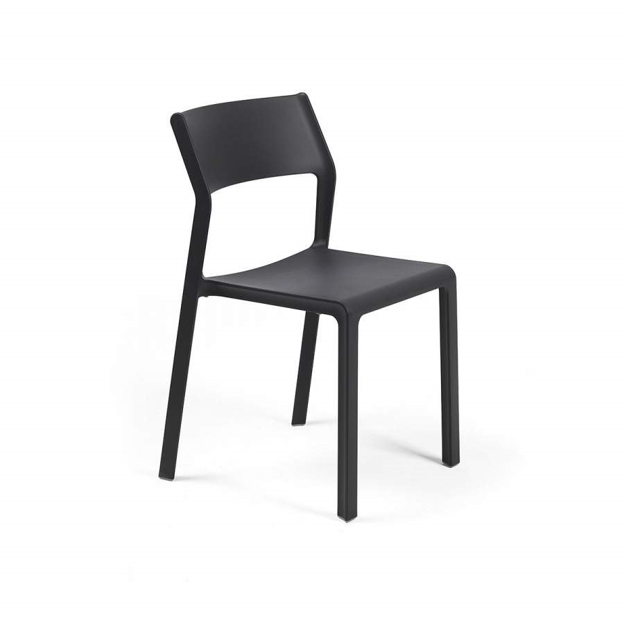 Stol Trill, sh.47 cm, stapelbar, antracit
