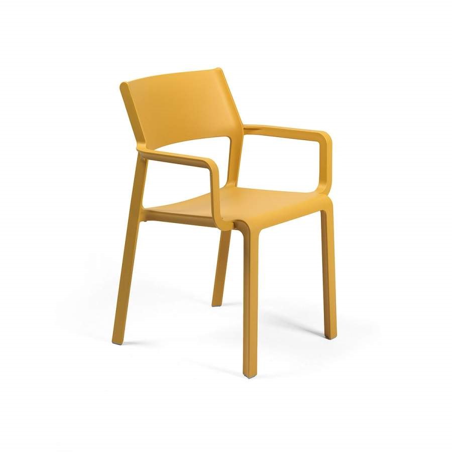 Karmstol Trill, sh.47,5 cm, stapelbar, gul