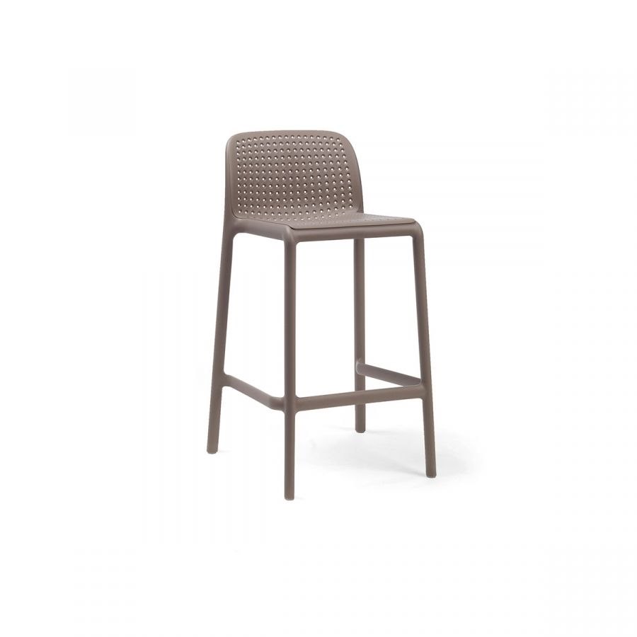 Barstol Bora Lido Mini, sh.65 cm, stapelbar, duvgrå