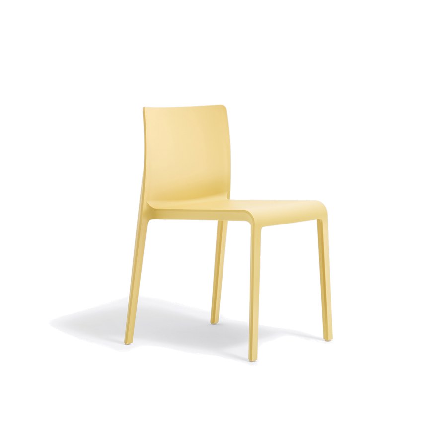Stol Volt 670, sh.46 cm, stapelbar, gul