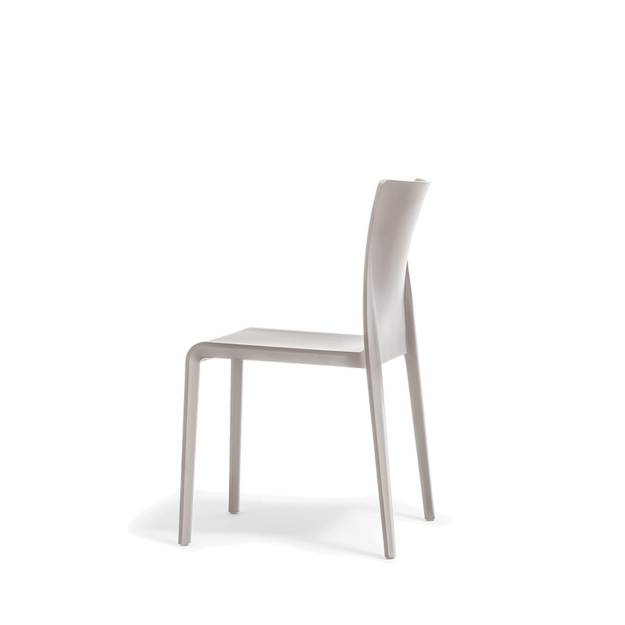 Stol Volt HB 673, sh.46 cm, stapelbar, grå