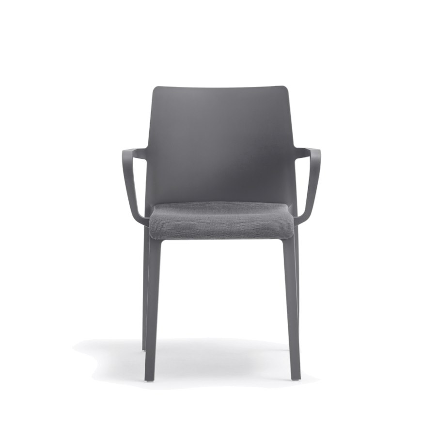 Karmstol Volt HB 674, sh.46 cm, stapelbar, antracit