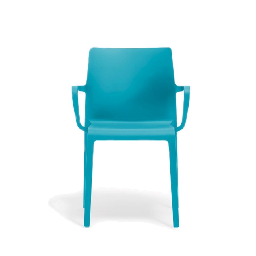 Karmstol Volt HB 674, sh.46 cm, stapelbar, blå