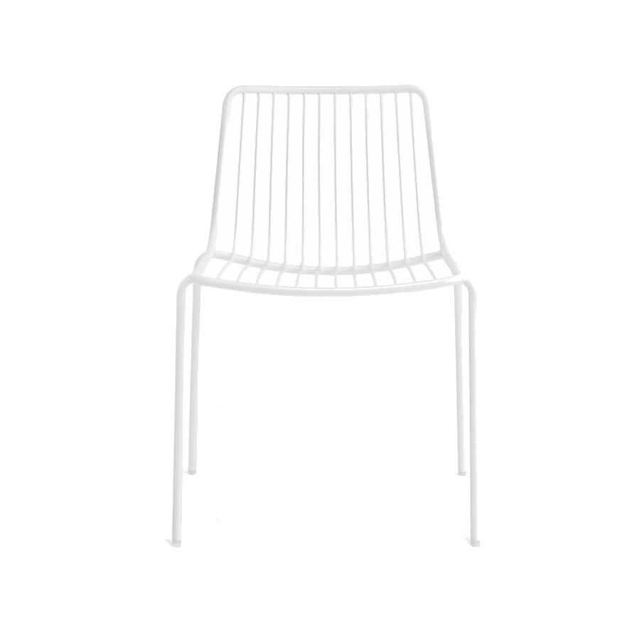 Stol Nolita 3650, sh.46,5 cm, stapelbar, vit