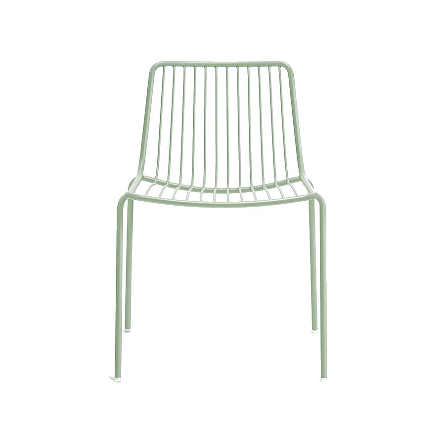Stol Nolita 3650, sh.46,5 cm, stapelbar, ljusgrön