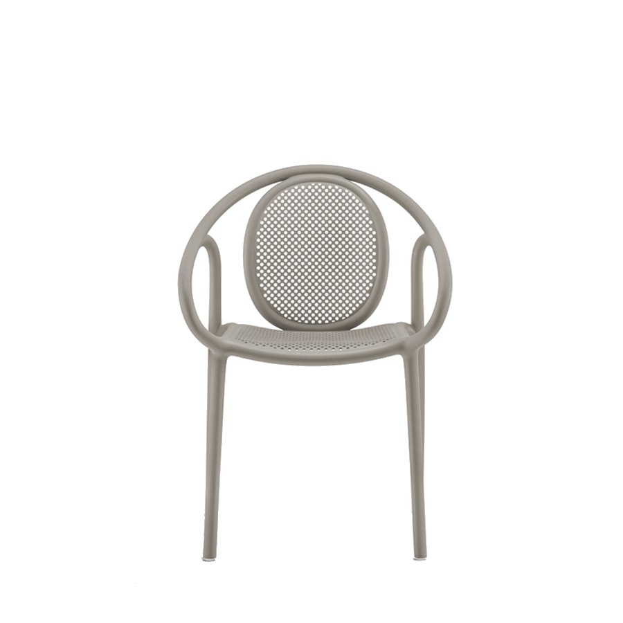 Karmstol Remind 3735, sh.46 cm, stapelbar, duvgrå