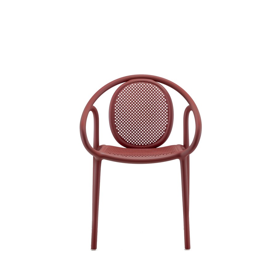 Karmstol Remind 3735, sh.46 cm, stapelbar, röd