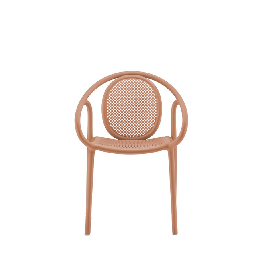 Karmstol Remind 3735, sh.46 cm, stapelbar, brun