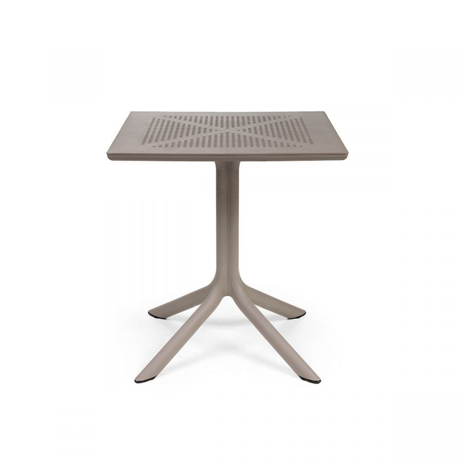 Bord Clip, 80x80 cm, duvgrå