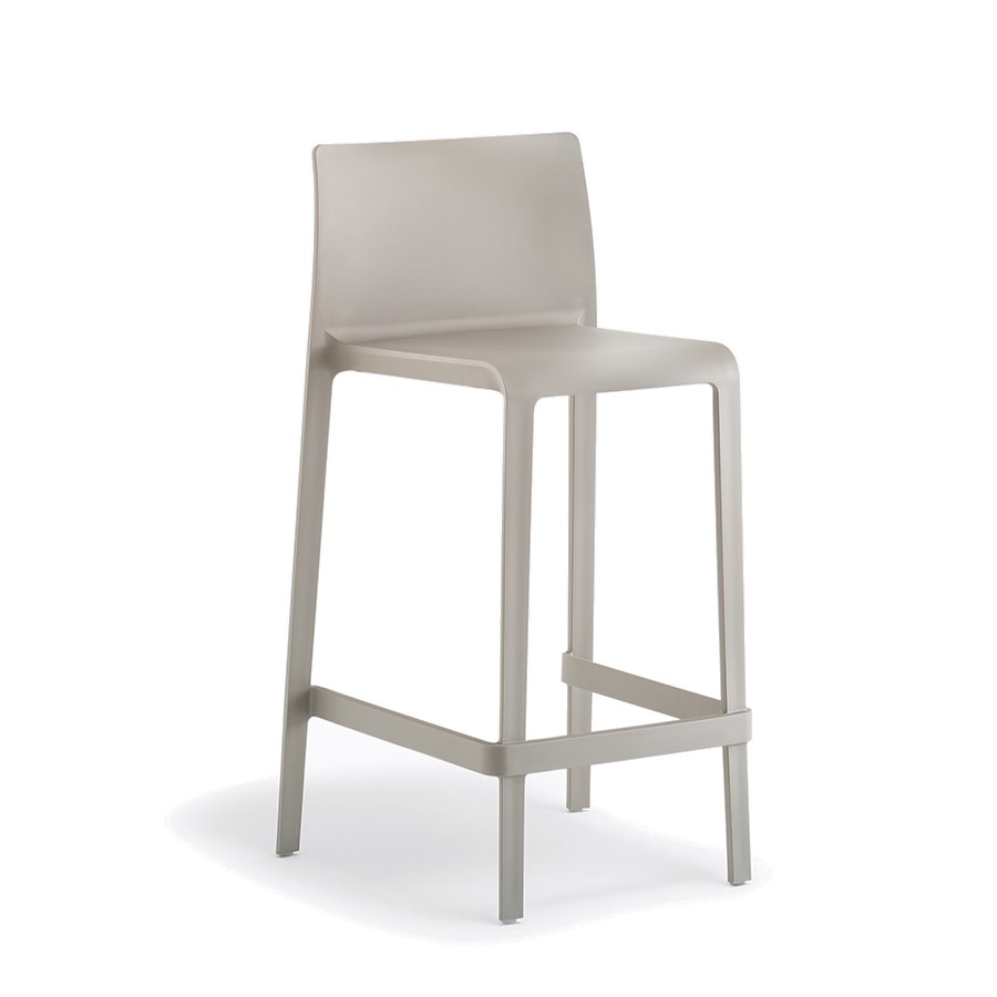 Barstol Volt 677, sh.66 cm, stapelbar, grå