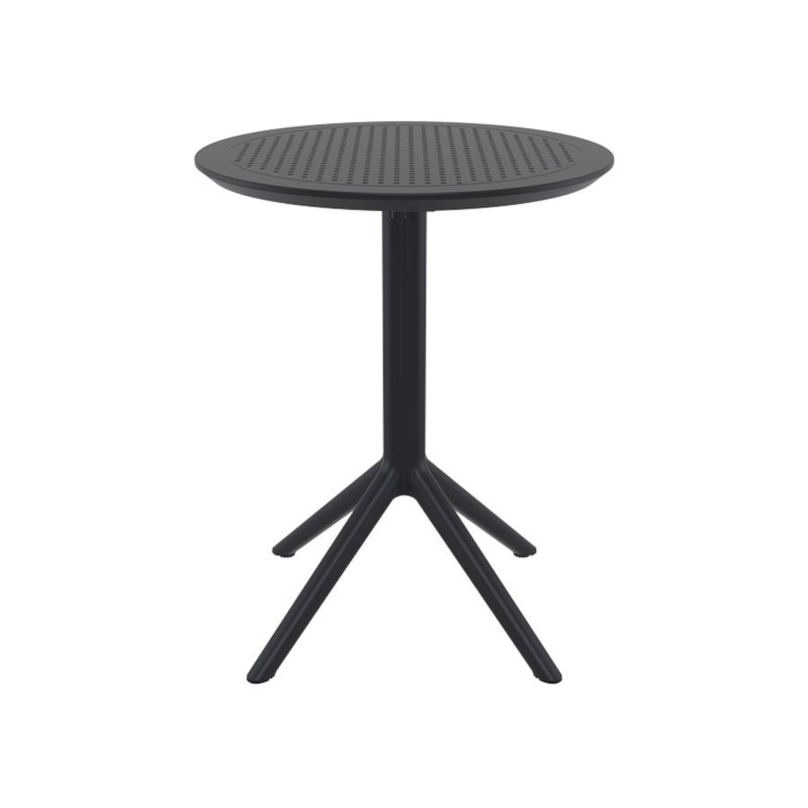 Bord Sky, dia 60 cm, fällbart, svart