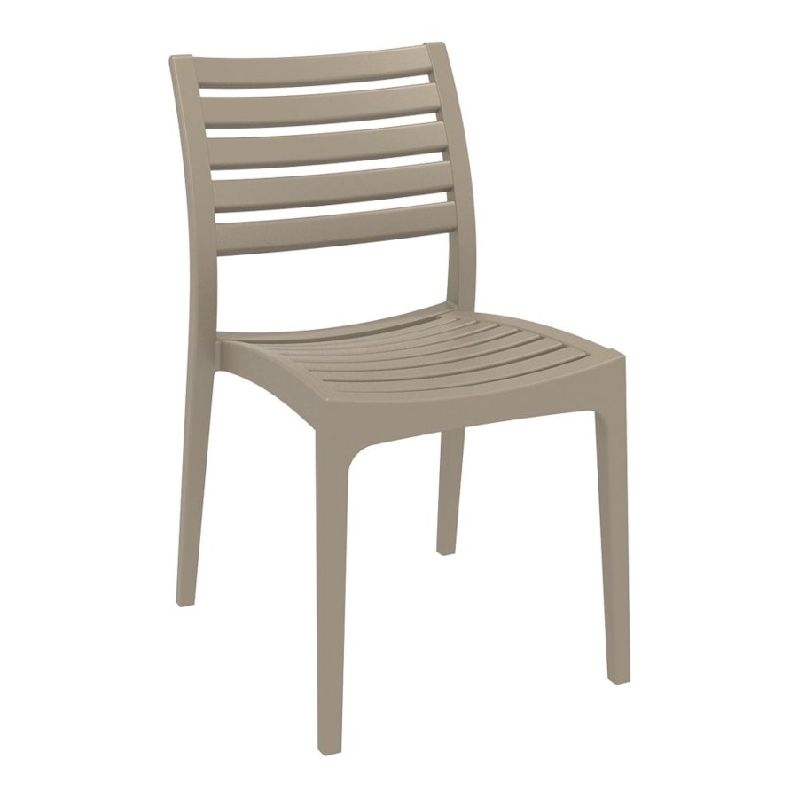 Stol Ares, sh.45 cm, stapelbar, taupe