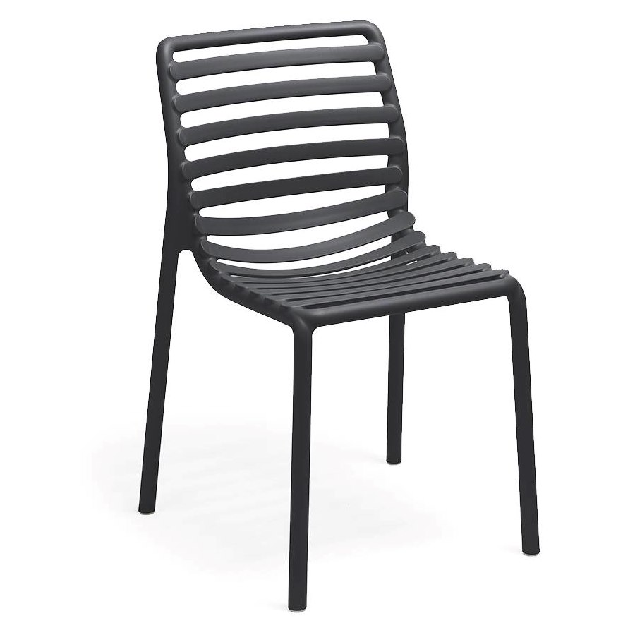 Stol Doga, sh.47,5 cm, stapelbar, antracit