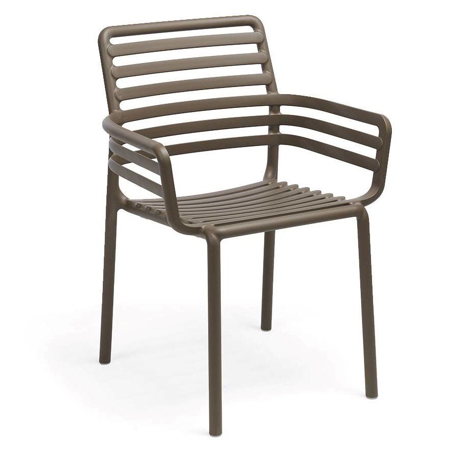 Karmstol Doga, sh.46,5 cm, stapelbar, tabacco