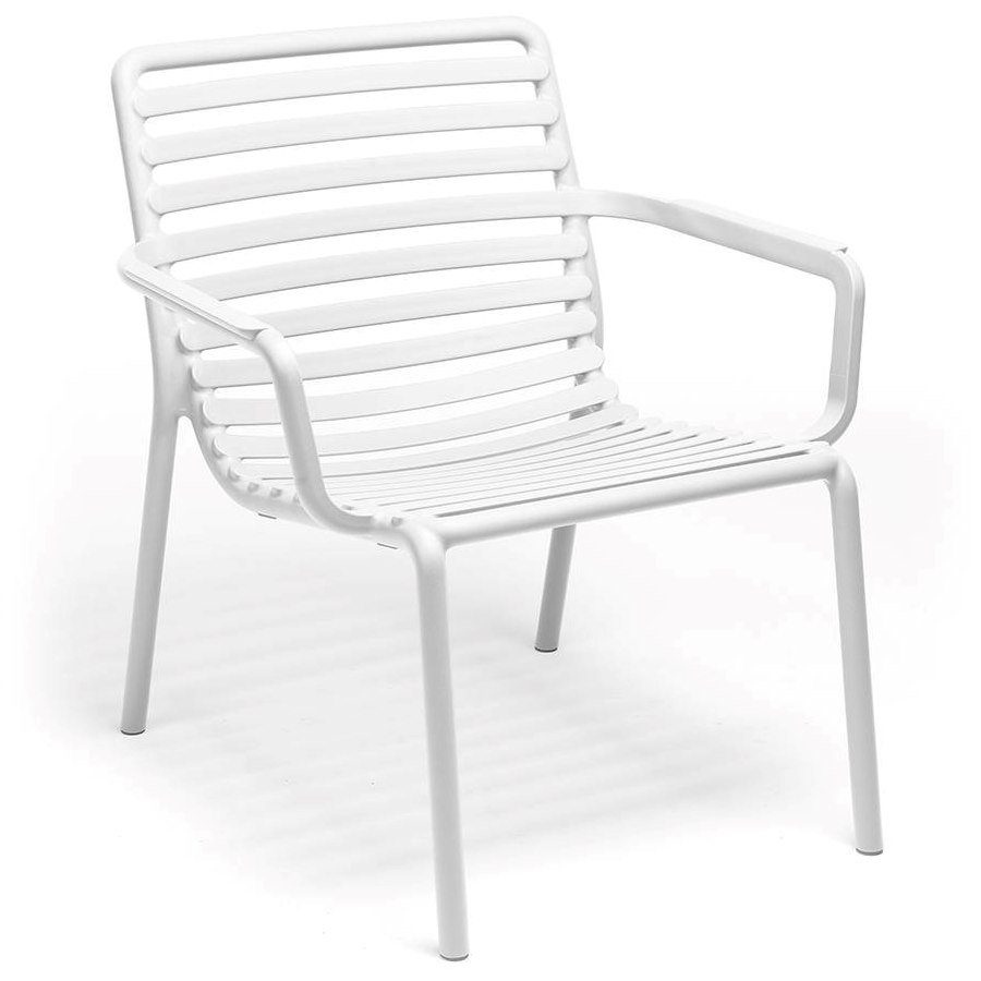 Fåtölj Doga relax, sh.41,5 cm, stapelbar, vit