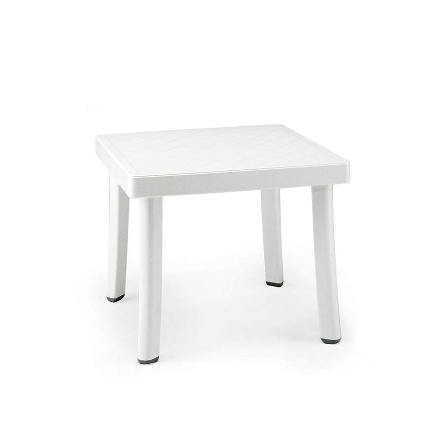 Sidobord Rodi, 46x46 cm, vit