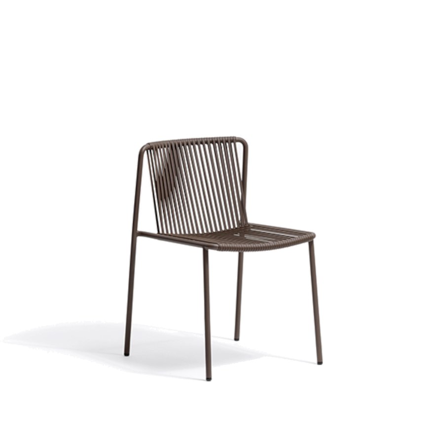 Stol Tribeca 3660, sh.46,5 cm, stapelbar, mörkbrun