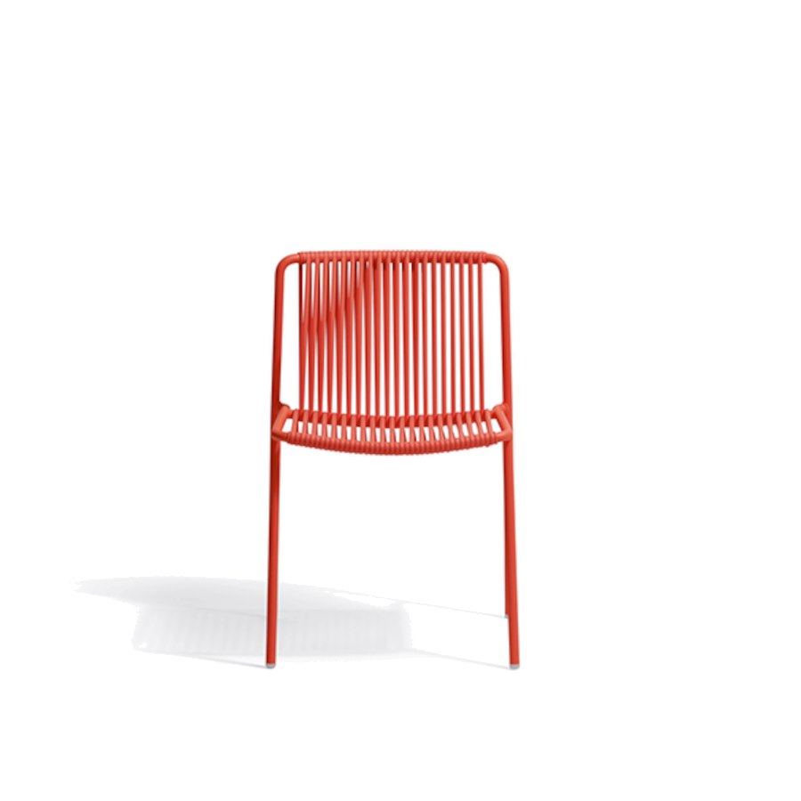 Stol Tribeca 3660, sh.46,5 cm, stapelbar, röd