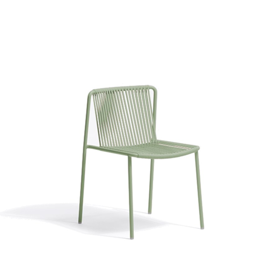 Stol Tribeca 3660, sh.46,5 cm, stapelbar, ljusgrön