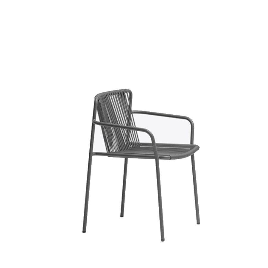 Karmstol Tribeca 3665, sh.46,5 cm, stapelbar, antracit