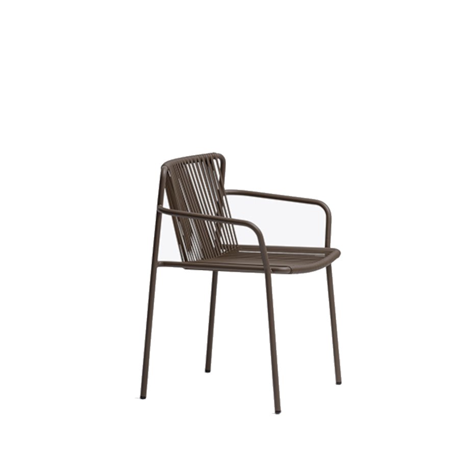 Karmstol Tribeca 3665, sh.46,5 cm, stapelbar, mörkbrun