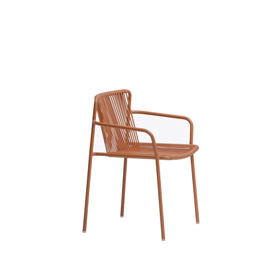 Karmstol Tribeca 3665, sh.46,5 cm, stapelbar, brun