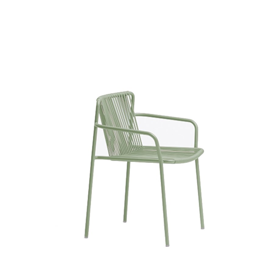 Karmstol Tribeca 3665, sh.46,5 cm, stapelbar, ljusgrön