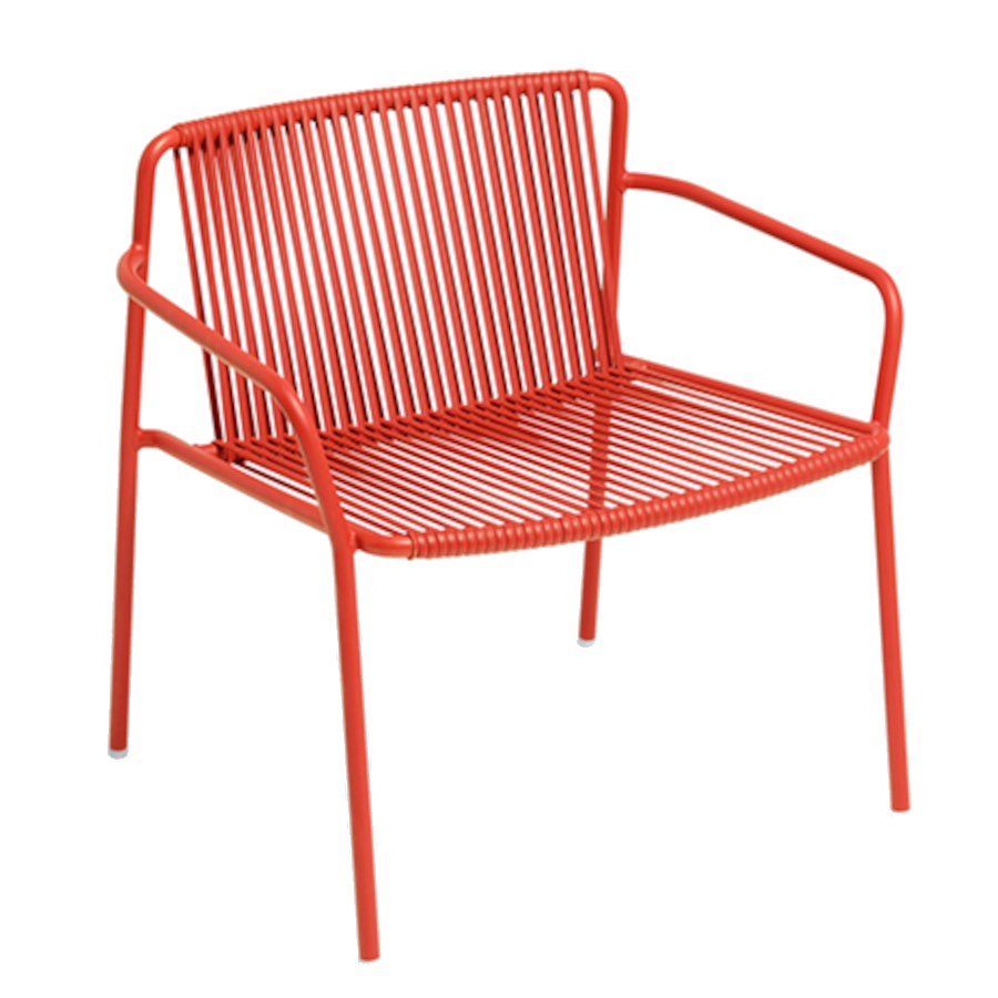 Fåtölj Tribeca 3669, sh.42 cm, stapelbar, röd