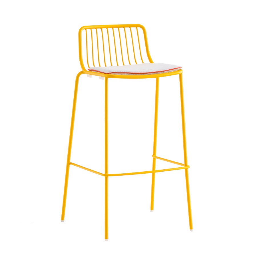 Barstol Nolita 3658, sh.75 cm, stapelbar, gul