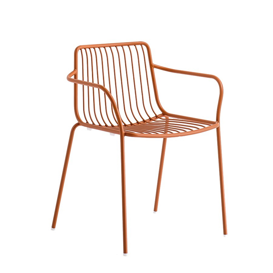 Karmstol Nolita 3655, sh.46,5 cm, stapelbar, brun