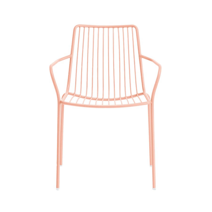 Karmstol Nolita 3656, sh.46,5, stapelbar, ljusrosa