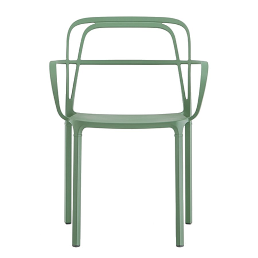 Karmstol Intrigo 3715, sh.46 cm, stapelbar, mörkgrön