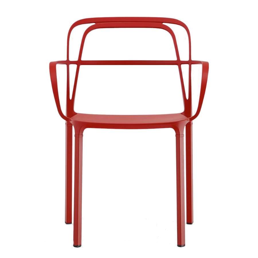 Karmstol Intrigo 3715, sh.46 cm, stapelbar, röd