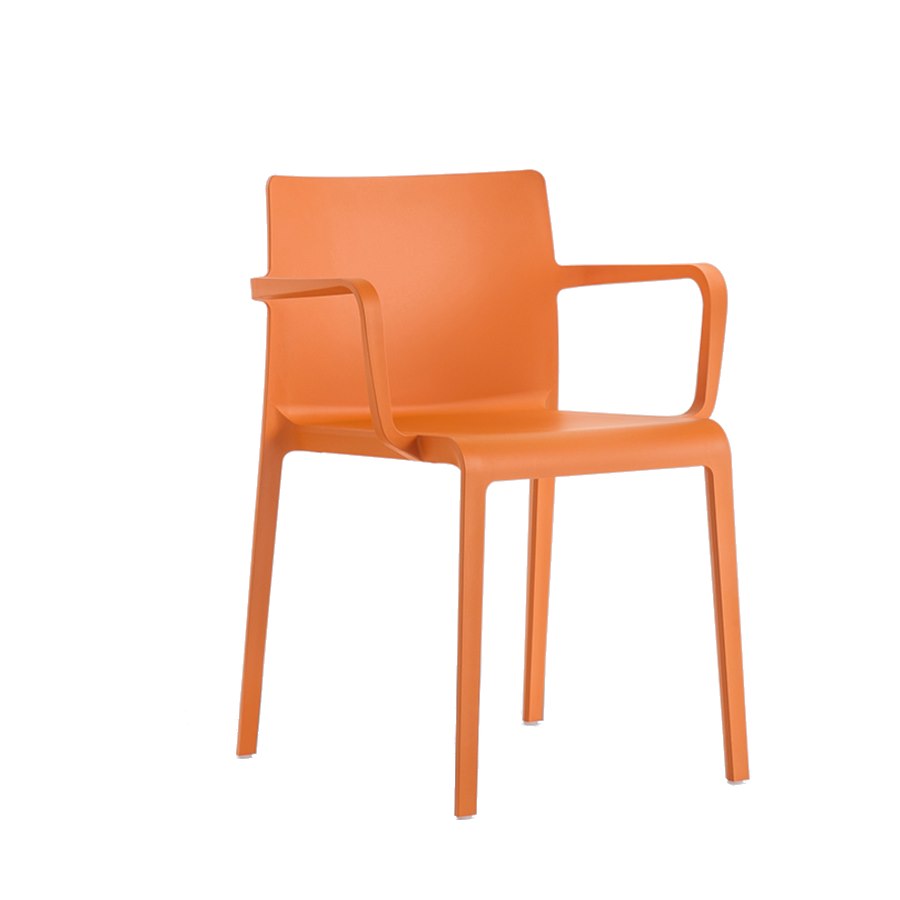 Karmstol Volt 675, sh.46 cm, stapelbar, orange