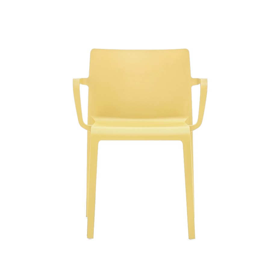 Karmstol Volt 675, sh.46 cm, stapelbar, gul