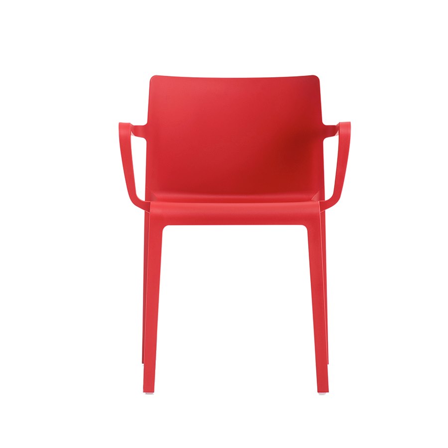 Karmstol Volt 675, sh.46 cm, stapelbar, röd